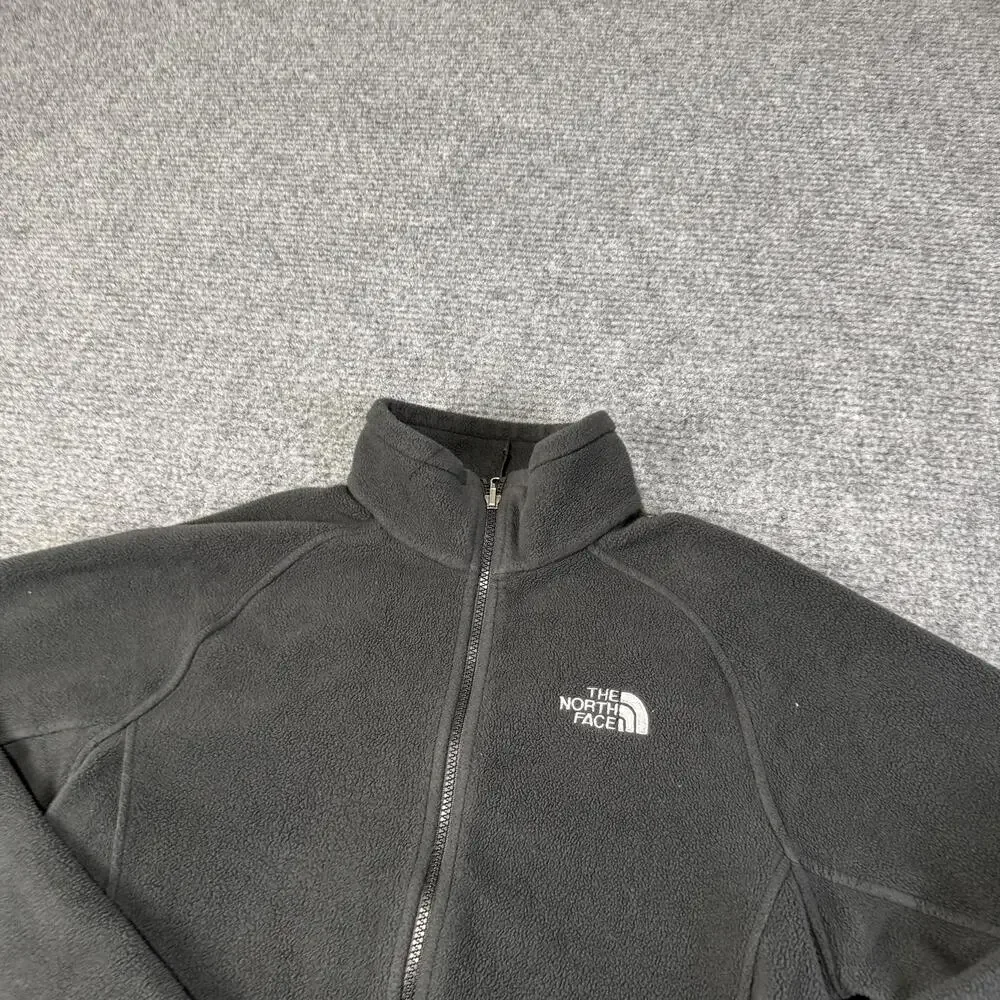 The North Face Jacket Mens Small Gray Fleece Full Zip Outdoor Hiking Travel